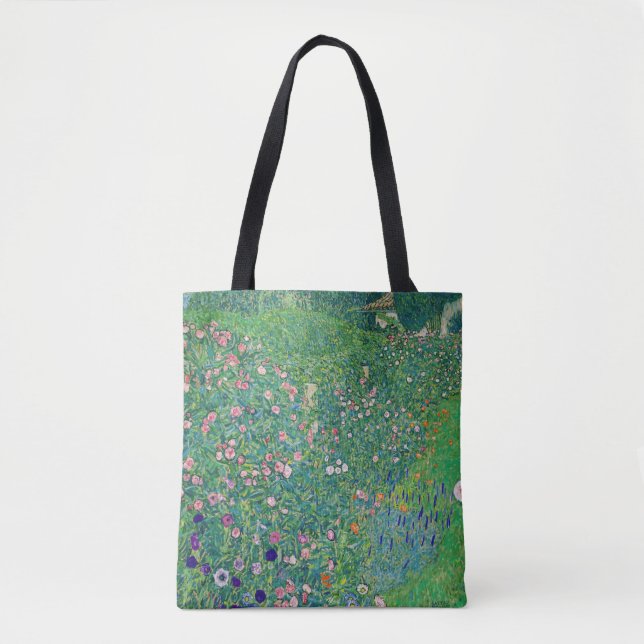 Bolsa Tote Gustav Klimt - Paisagem do Jardim Italiano (Frente)