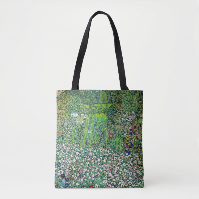 Bolsa Tote Gustav Klimt - Paisagem e Caipira Hortícolas (Frente)