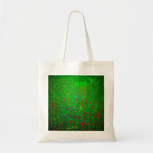 Bolsa Tote Gustav Klimt Poppy Field (Frente)