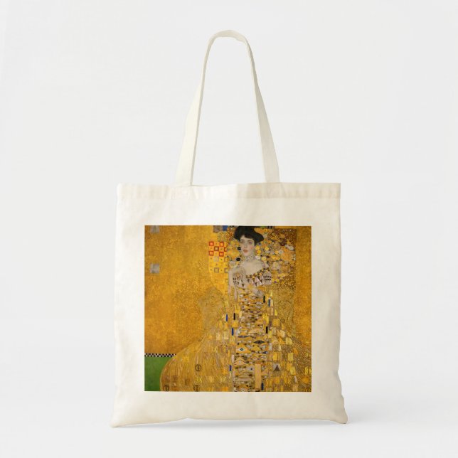Bolsa Tote Gustav Klimt - Retrato de Adele Bloch-Bauer I (Frente)