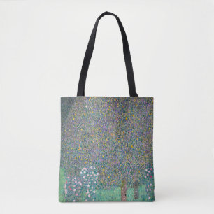 Bolsa Tote Gustav Klimt - Rosebushes debaixo das Árvores