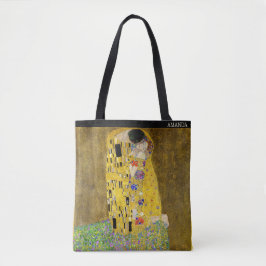 Bolsa Tote Gustav Klimt – The Kiss – Custom Text