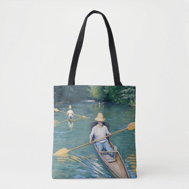 Bolsa Tote Gustave Caillebotte - Barcos no Yerres (Frente)