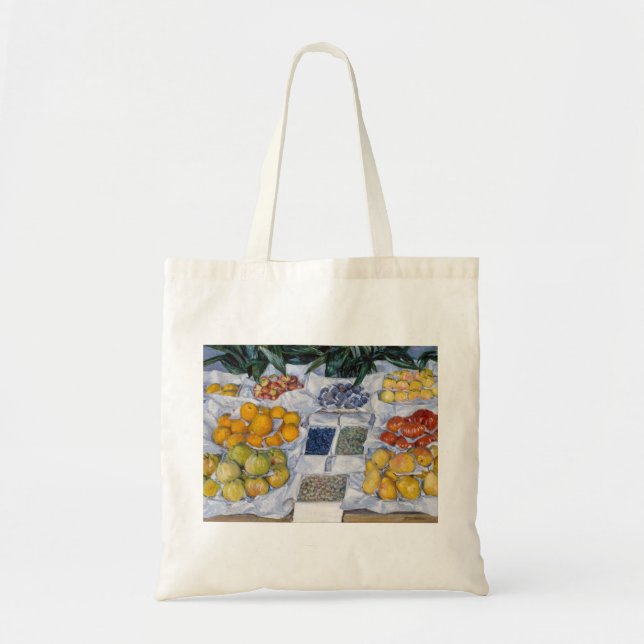Bolsa Tote Gustave Caillebotte - Fruta exibida em um suporte (Frente)