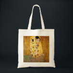 Bolsa Tote Gustavo Klimt a sacola do beijo<br><div class="desc">Gustavo Klimt a sacola do beijo. Pintura de óleo dos trabalhos de arte em canvas desde 1907-1908. O beijo é a pintura a mais conhecida de Gustavo Klimt, um trabalho bonito que representa a altura de seu período dourado. Um presente perfeito para amantes do simbolismo austríaco, Gustavo Klimt, e belas...</div>