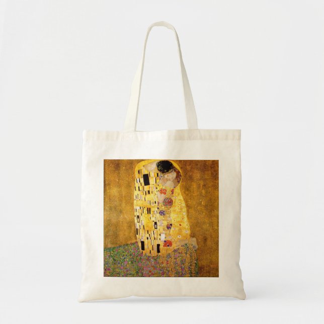 Bolsa Tote Gustavo Klimt a sacola do beijo (Frente)