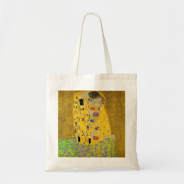 Bolsa Tote Gustavo Klimt o beijo (Frente)