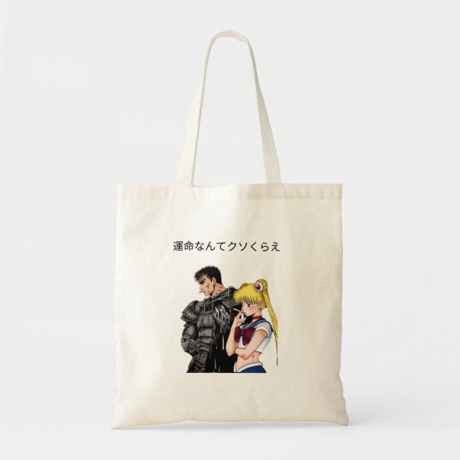 Bolsa Tote Guts and Anime girl Tote Bag (Frente)