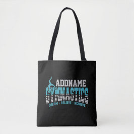Bolsa Tote Gymnast ADD NAME Gymnastics Team Backbend Kickover