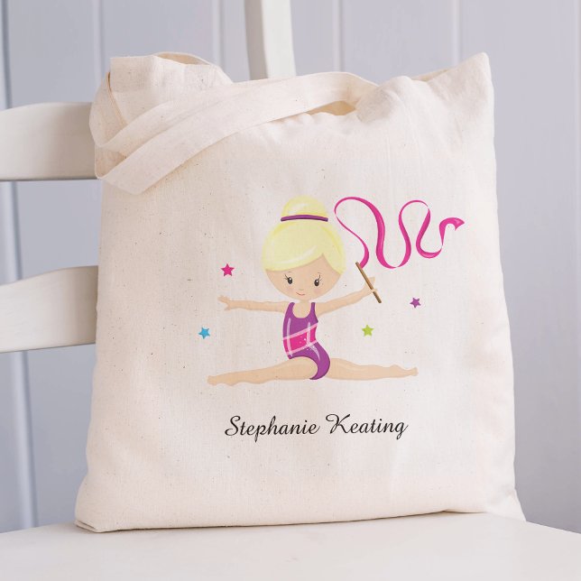 Bolsa Tote Gymnast Loiro Personalizado (Criador carregado)
