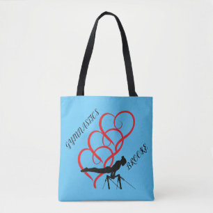 Bolsa Tote GYMNASTICS personalizou o saco.
