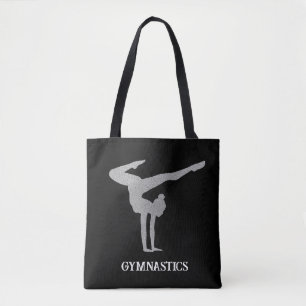 Bolsa Tote Gymnastics Silver Glitter Personalizado
