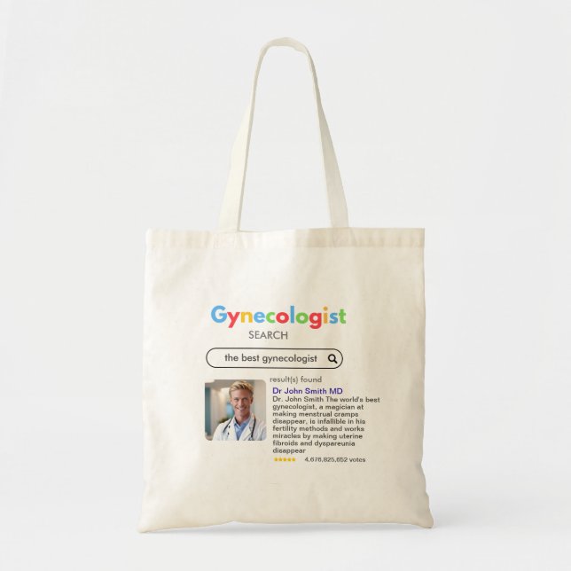Bolsa Tote gynecologist beauty search Google stars (Frente)