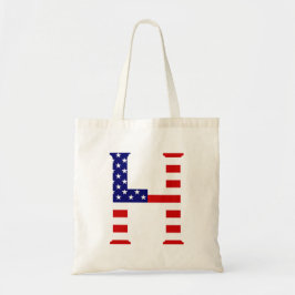 Bolsa Tote H Monograma sobreposto no btcnt Flag EUA