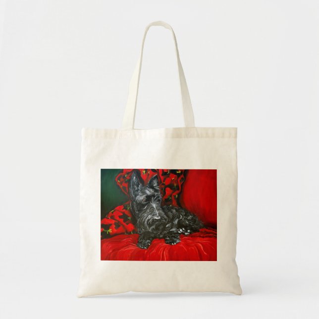Bolsa Tote Haggis Terrier escocês (Frente)