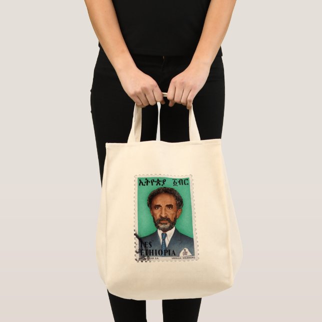 Bolsa Tote Haile Selassie Empire of Ethiopia Rastafari Bag (Frente (produto))