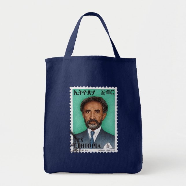 Bolsa Tote Haile Selassie império of Ethiopia Rastafari Bag (Frente)