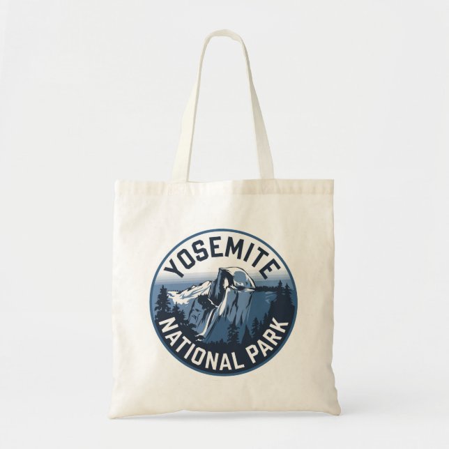 Bolsa Tote Half Dome Yosemite Round Emblem (Frente)
