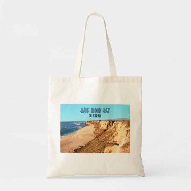 Bolsa Tote Half Moon Bay California Vintage (Frente)