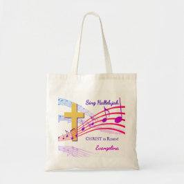 Bolsa Tote HALLELUJAH CHRIST IS RISEN Custom Christian Easter