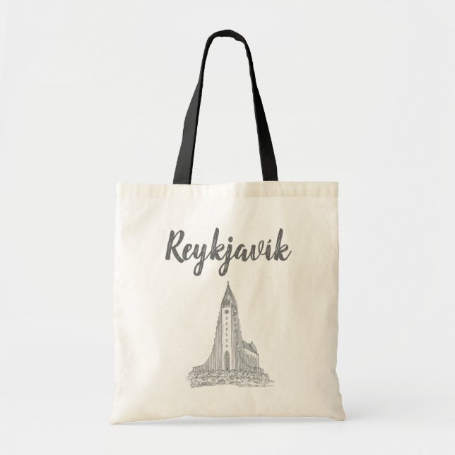 Bolsa Tote Hallgrímskirkja, Reykjavík, Islândia (Frente)