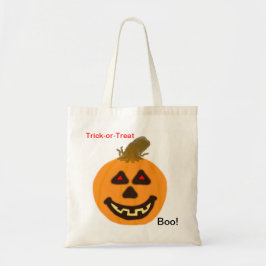 Bolsa Tote Hallloween Orange Jack-o-Lantern