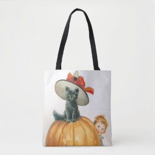 Bolsa Tote Halloween antigo, Bruxo