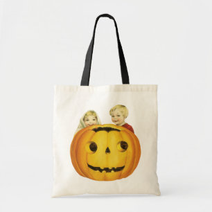Bolsa Tote Halloween antigo, Jack-o-lanterno (Pumpkin)
