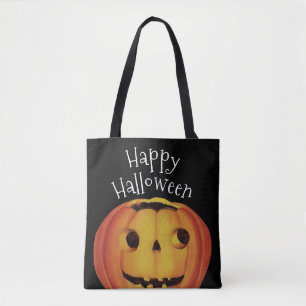 Bolsa Tote Halloween antigo, Pumpkin (jack-o-lanterno)