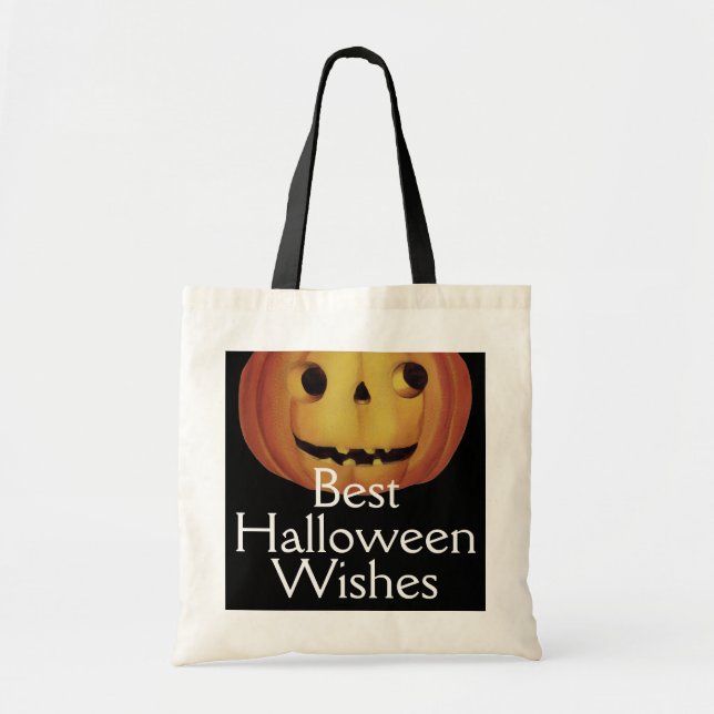 Bolsa Tote Halloween antigo, Pumpkin (jack-o-lanterno) (Frente)