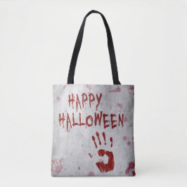 Bolsa Tote Halloween Bloody Handprint