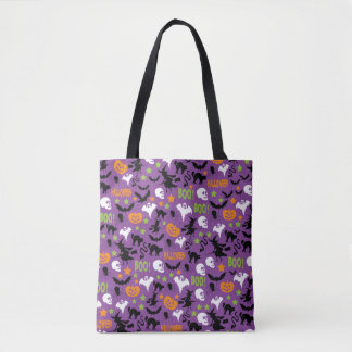 Bolsa Tote Halloween BOO Fantasmas Bruxas Negra