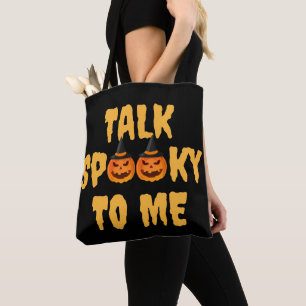 Bolsa Tote Halloween Boo Pumpkin Fala Mal De Mim