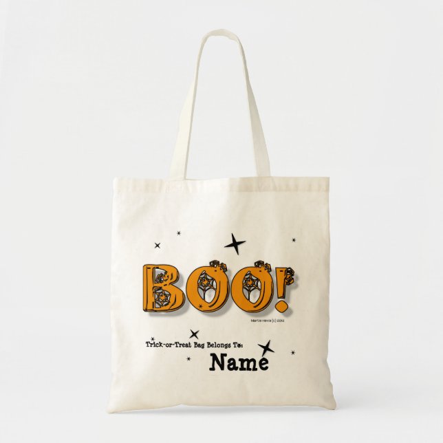Bolsa Tote Halloween Boo! Trick-or-Treat Bag (Frente)