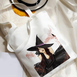 Bolsa Tote halloween, bruxa