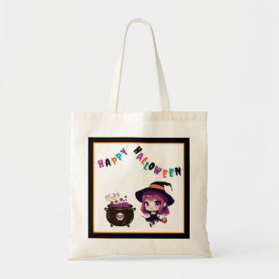 Bolsa Tote Halloween/bruxa/outono/outubro