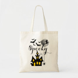 Bolsa Tote Halloween, Bruxa Voadora de Casa Assombrada, Spook