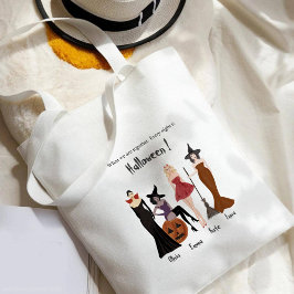 Bolsa Tote Halloween, bruxas, melhor presente de amigo,