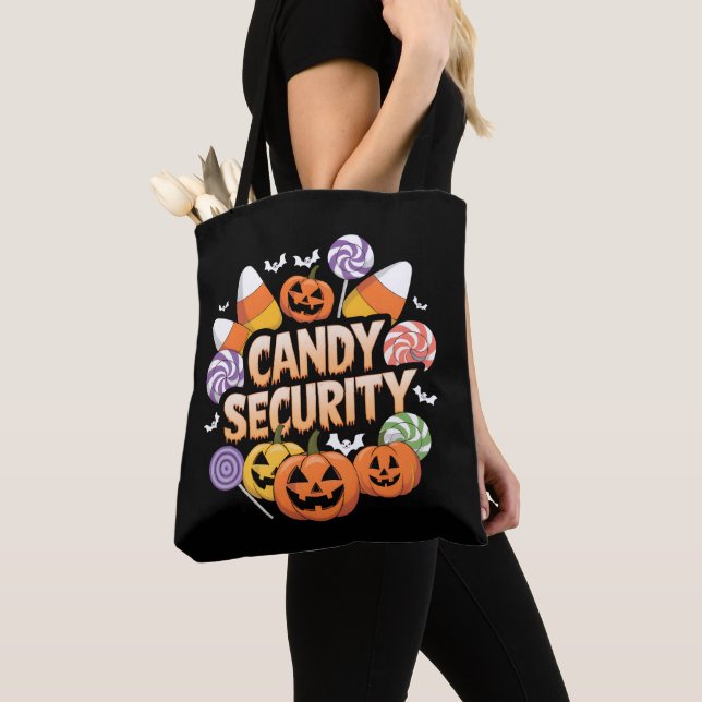 Bolsa Tote Halloween Candy Security (Close Up)