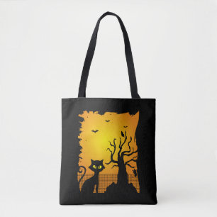 Bolsa Tote Halloween, Cat Happy Halloween