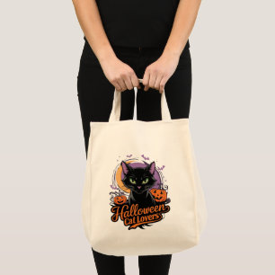 Bolsa Tote Halloween Cat Lovers