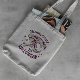 Bolsa Tote Halloween Cote Saco de Toia de Crânio Animal