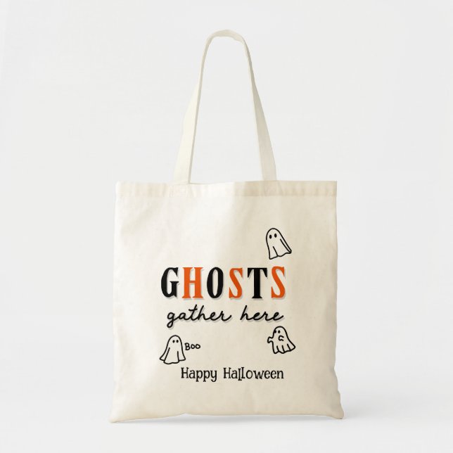 Bolsa Tote Halloween Custom Whimsical Engraçado Moderno (Frente)