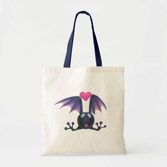 Bolsa Tote Halloween Cute Bat Tote Bag (Frente)