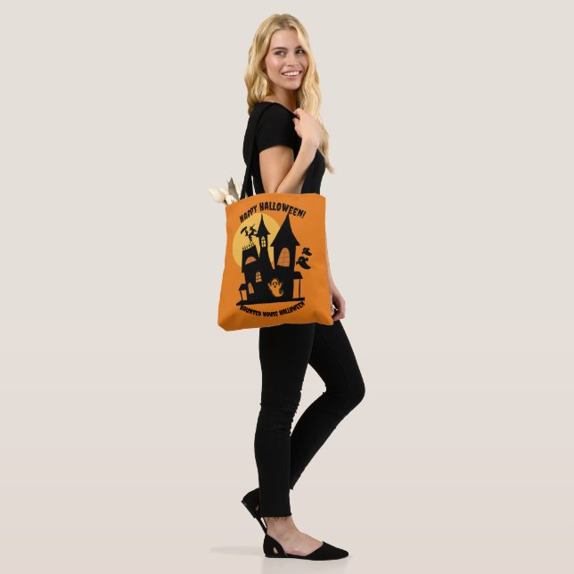 Bolsa Tote Halloween da Casa Assombrada (No(a) Modelo)