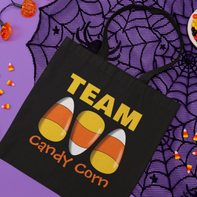 Bolsa Tote Halloween da Equipe Candy Corn (Criador carregado)
