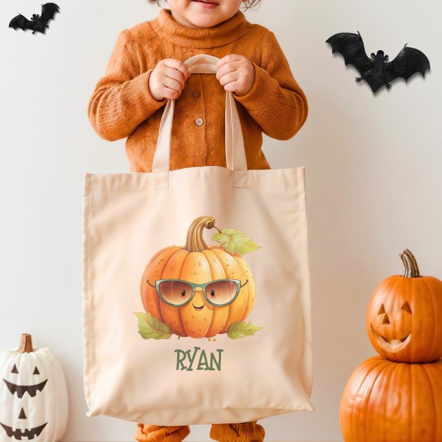 Bolsa Tote Halloween de Cólvora Bestial de Abóbora Personaliz (Criador carregado)
