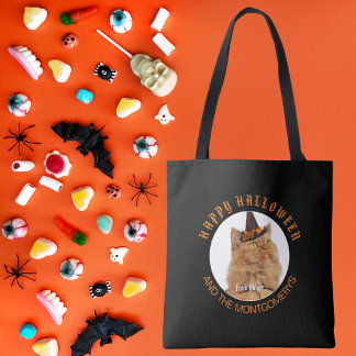 Bolsa Tote Halloween de Trick Trick Trick Trick Cat de Cat Pe