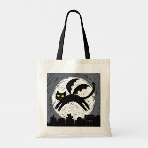 Bolsa Tote Halloween Demoncat e Trick-or-Treat Bag