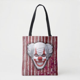 Bolsa Tote Halloween do Carnaval de Palhaço Assustador